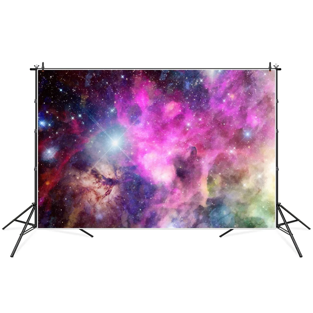 

Colorful Universe Nebula Starry Night Scenery Photography Background Photozone Photocall Photographic Backdrops For Photo Studio