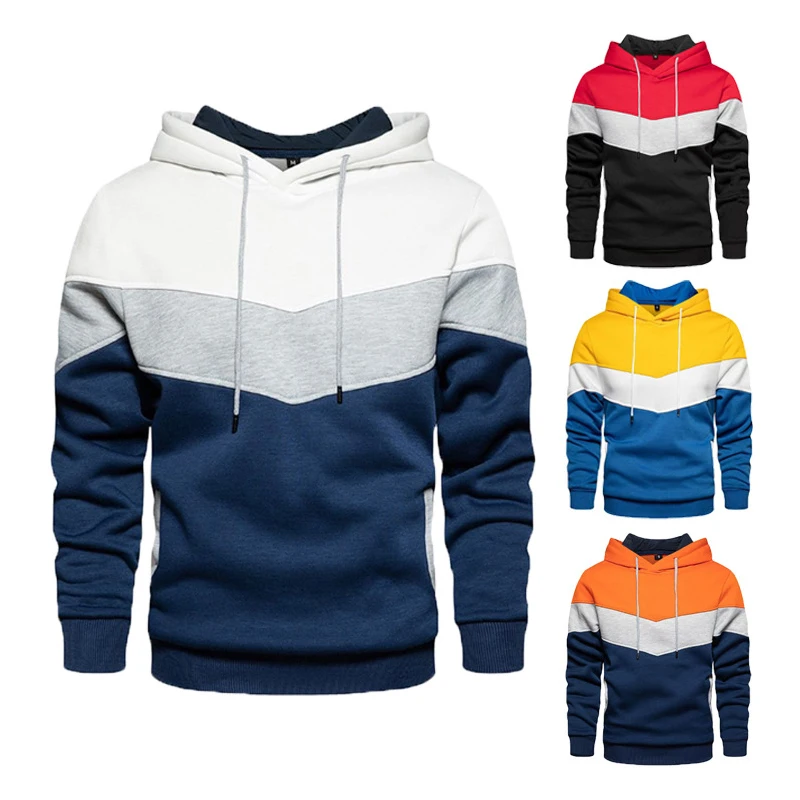 Plus Size Men Winter Hoodies  Men's Winter  Sweatshirt Collar Cap Long Sleeves Sports Wear Streetwear Camping & Hiking Coat