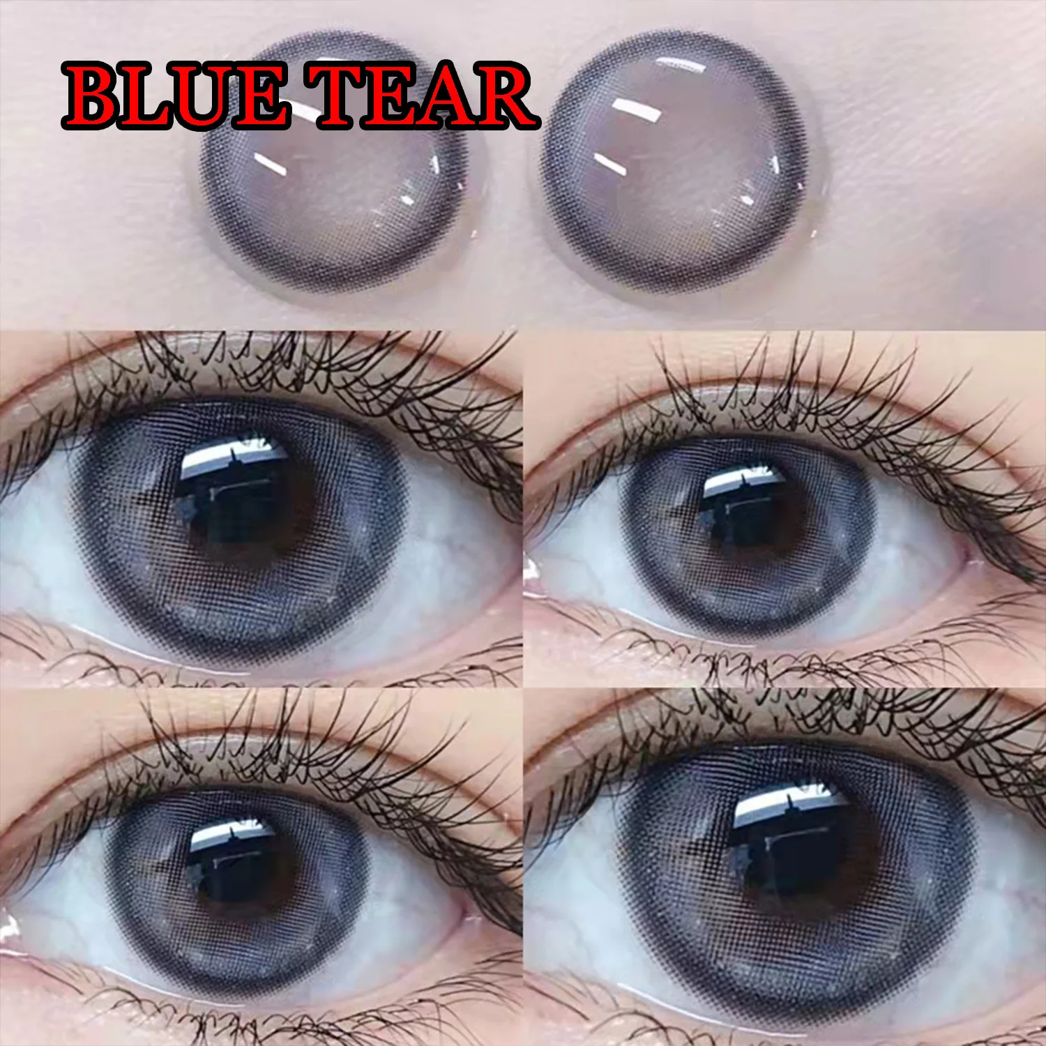

Hotsale Eye Circle Soft Contact Lenses Soft Glasses Eyewear Myopia Prescription lentes de contacto Blue Tear