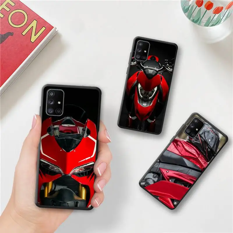 Cool Motorcycle Phone Case For Samsung Galaxy A52 A21S A02S A12 A31 A81 A10 A30 A32 A50 A80 A71 A51 5G D-Ducaties