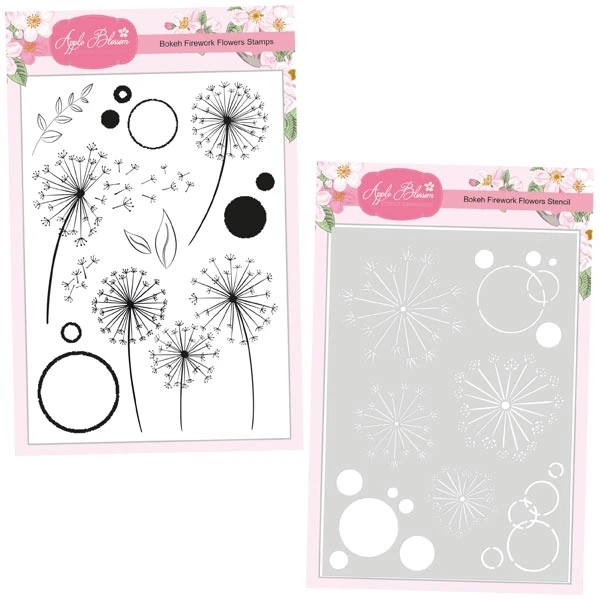 

Bokeh Firework Flowers Metal Cutting Dies and Silicone Stamps Stencil DIY Scrapbooking Paper Handmade Album Stamp Die Sheets