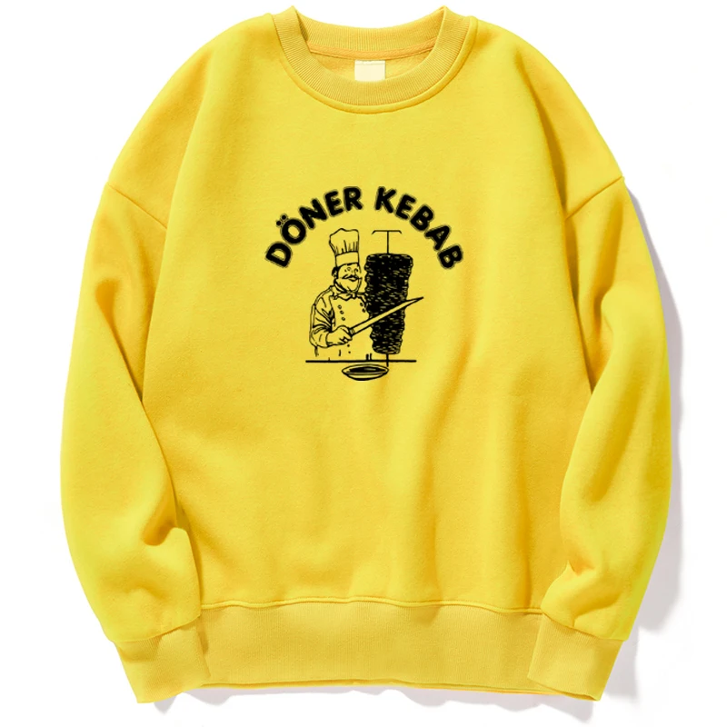

Толстовка Doner Kebab мужская с капюшоном, Свитшот в стиле оверсайз, с круглым вырезом, уличная одежда, джемпер на весну-осень