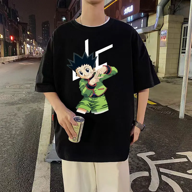 

Anime Cartoon GON FREECSS T Shirt Qlf Pnl HUNTER×HUNTER Fashion Funny Creative Printed T-shirts Men Women Casual Cotton Tshirt