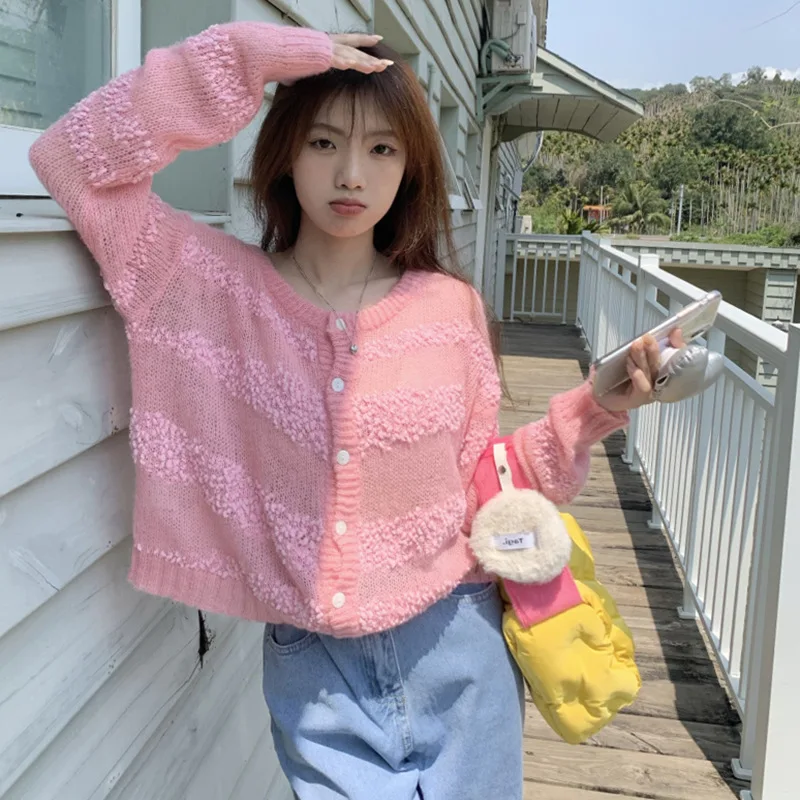 

Женский вязаный кардиган, весна и осень, новые свободные и тонкие топы, нежные кардиганы с длинными рукавами, кардиган, свитер, одежда