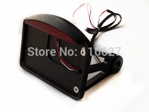 

Black LED Side Mount License Plate Tail Light for Harley Sportster Dyna Softail