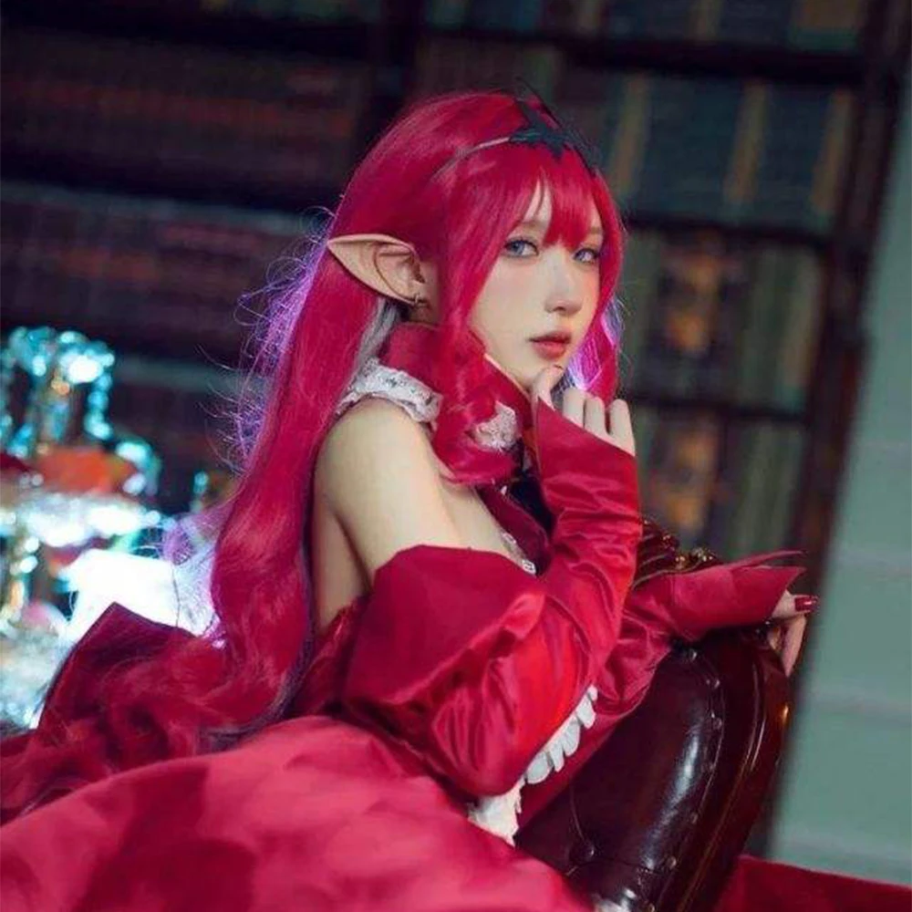 

Baobhan Sith Cosplay Wig FGO Fate/Grand Order Rose red long curly hair