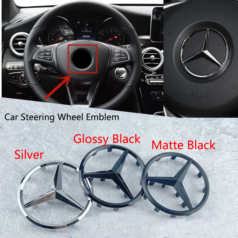 52 мм 57 ABS автомобильный руль логотип значок эмблема Стайлинг аксессуары для Mercedes