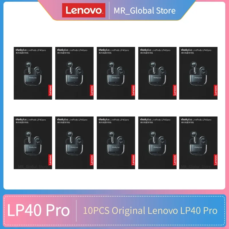 Беспроводные спортивные наушники Lenovo LP40 Pro 10 шт