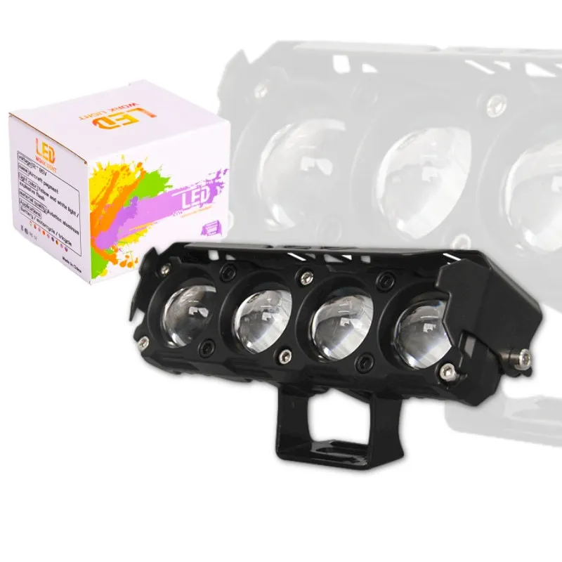 Мощная Светодиодная Фара Для Мотоцикла 50 Вт Широкое Напряжение 12–36 В