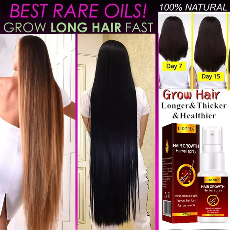 

Growth Serum Spray Fast Hair Growth Liquid Treatment Scalp Hair Follicle Anti Hair Loss Natural Beauty Health Hair Care