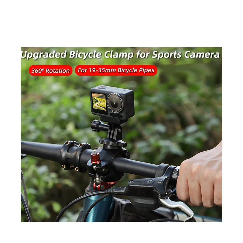 Велосипедный зажим для Action4/GoPro12 вращающийся на 360 градусов многотрубный AirTag