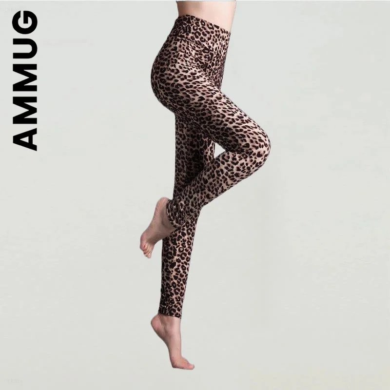 

Ammug Seamless Leopard Scrunch Workout Leggings Sporty Women Sports Tights Clothing Tights Yoga Pants Yoga Pants Women Female