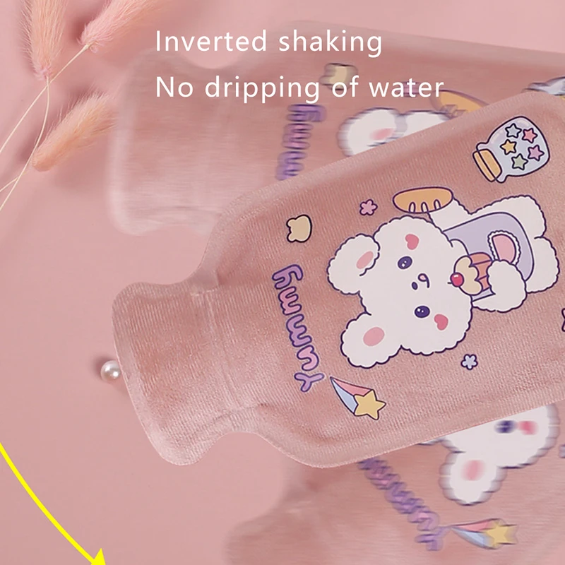 Мягкая бархатная бутылка для горячей воды облегчения менструальной боли