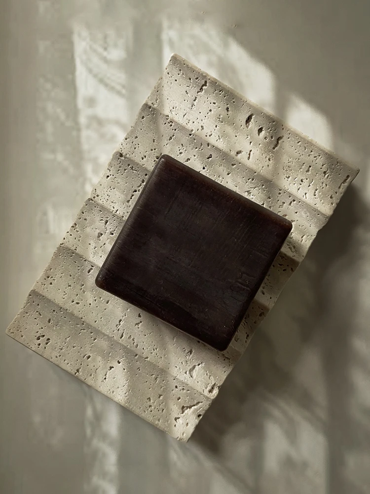 Wabi-Sabi-Creative Лоток для хранения мыла ванной комнаты Мраморный дренажный лоток