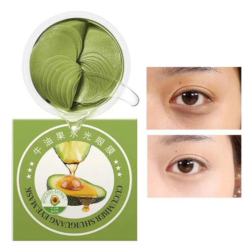 

60Pcs Avocado Collagen Eye Masque Patches Remove Eye Bags Dark Circles Moisturizing Eye Patch Anti Age Gel Patche Eye Skin Care