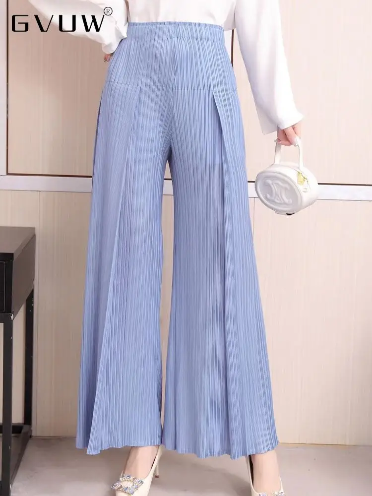 

Женские свободные эластичные брюки GVUW, повседневные расклешенные брюки с высокой талией, модель 17G0873 на весну, 2023