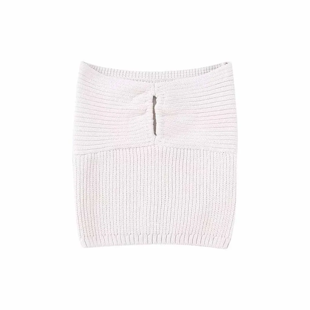 

Топ женский односторонний трикотажный, облегающий, короткий, 2023