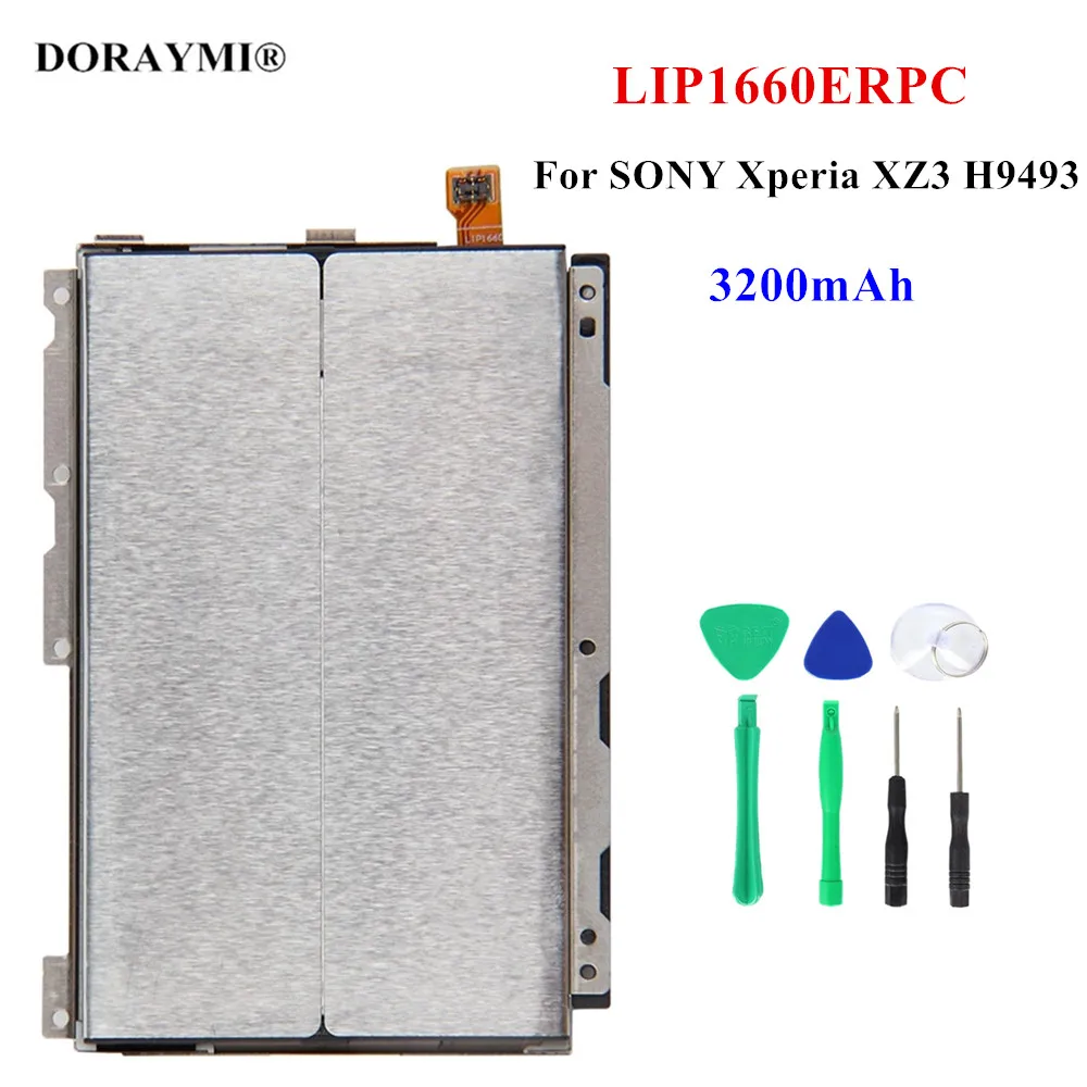 

Original 3200mAh LIP1660ERPC Phone Battery For SONY Xperia XZ3 H9493 Replacement Batteries+Tools
