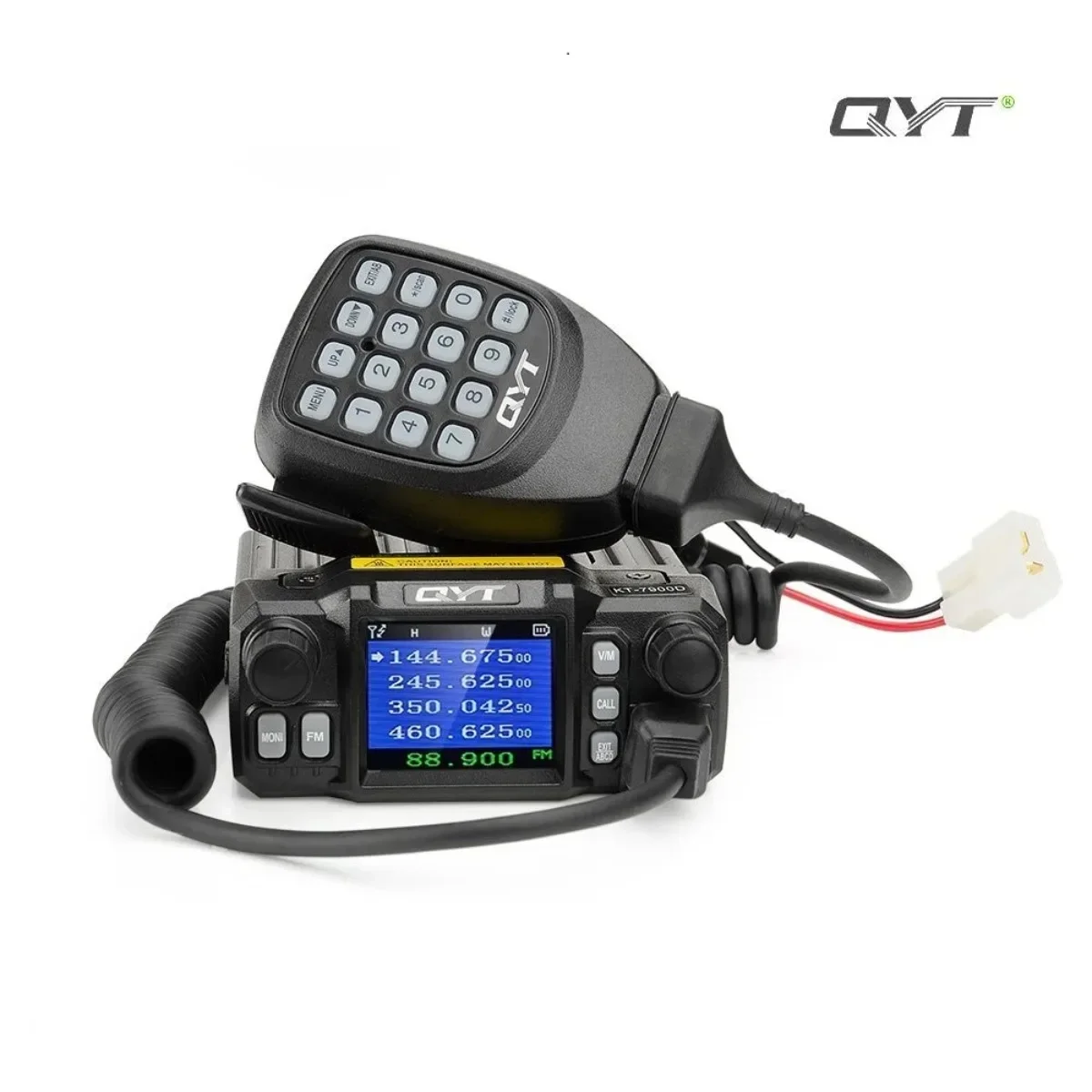QYT KT 7900D Мини-мобильное радио 25 Вт 200 каналов VHF UHF Четырехдиапазонный режим