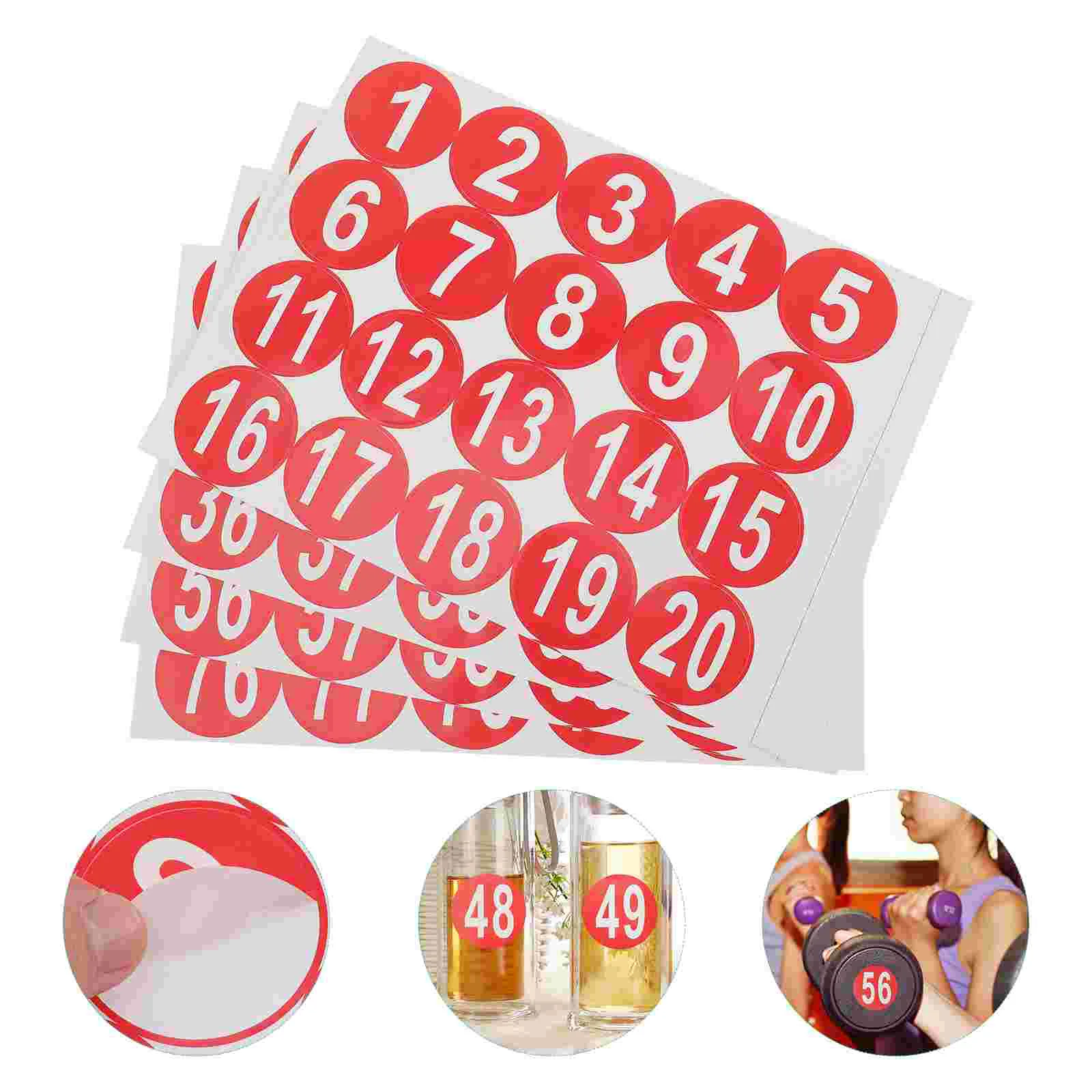 

Number Sticker Adhesive Labels Numbered Stickers Small Office Classification Sign Decals Identification Classroom Mailbox