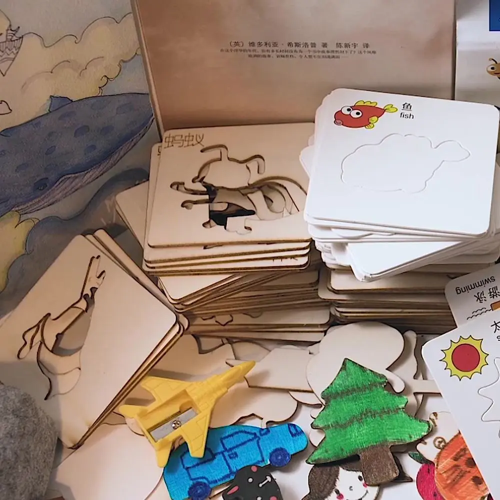 

Хобби DIY развивающая игрушка Монтессори шаблон для рисования доска для рисования игрушки Акварельная ручка