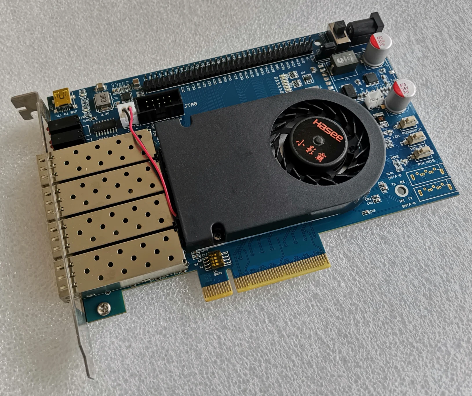 

Макетная плата Fpga Pcie Kintex 7, макетная плата XC7K420T SFP + 10G