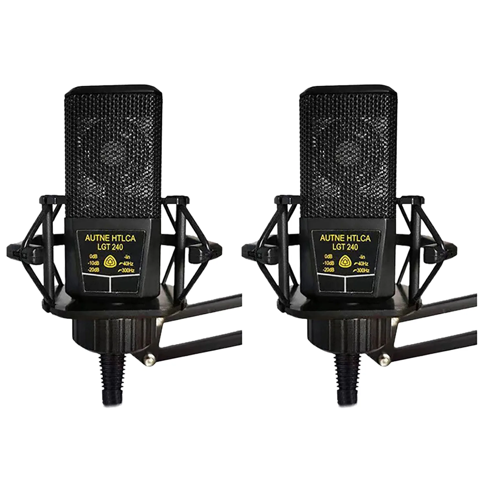 

2X Condenser Microphone 3.5mm Jack Computer Recording Microphone for Games Streaming Media Podcasts
