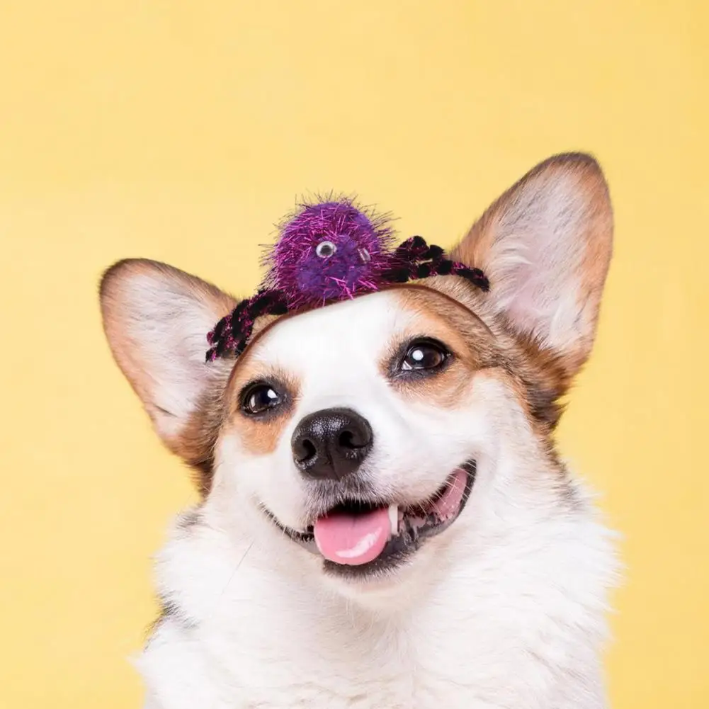 Головной убор для домашних животных на Хэллоуин регулируемая повязка волос в