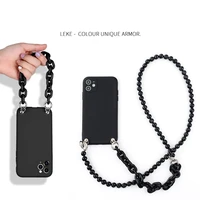 fashion ins crossbody beads chain necklace lanyard phone case for samsung galaxy a31 a41 a51 a71 a52 a32 a72 a12 a42 hand carry