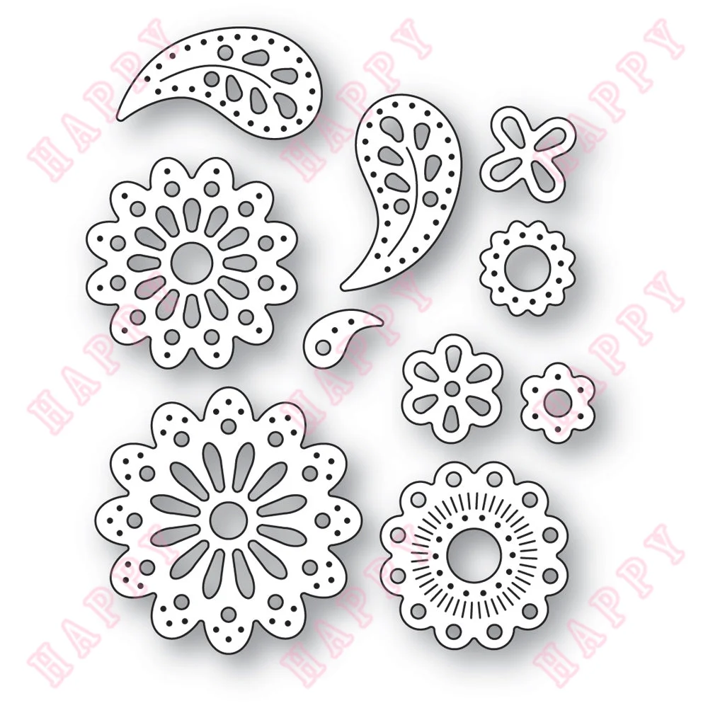 

New Merry Christmas Metal Cutting Dies Flourishes DIY Scrapbook Envelope Greeting Card Decorative Embossing Handcraft Template