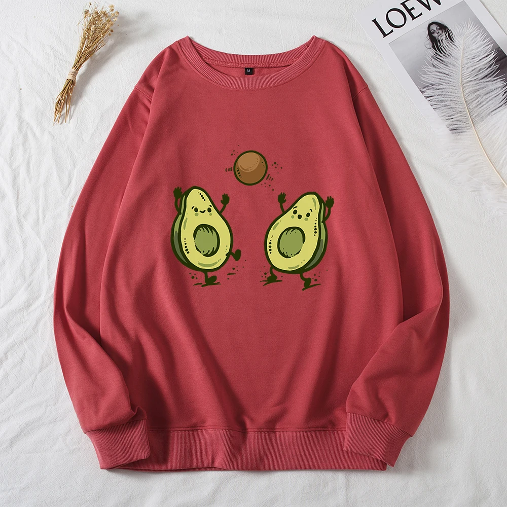 Женский свитшот с длинным рукавом и принтом авокадо |