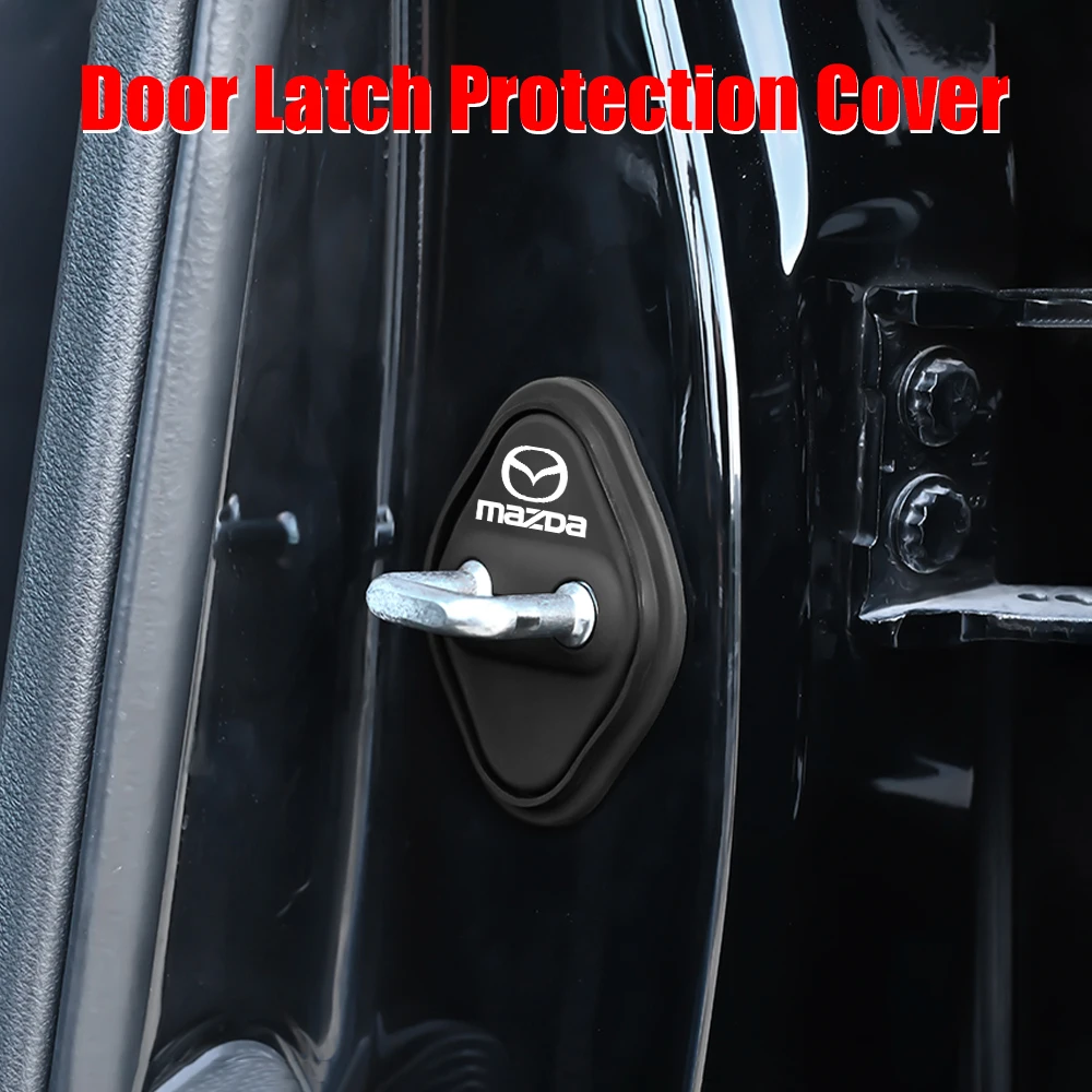 2/4 шт. силиконовый автомобильный значок крышка дверного замка буферная накладка