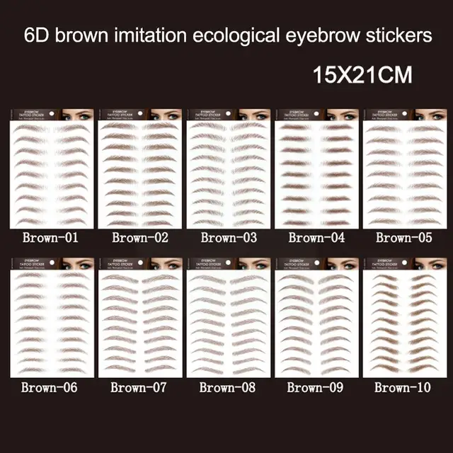 4D Hair Like Eyebrows Stickers Makeup Waterproof Eyebrow Stickers Eyebrow Tattoo Long Natural Cosmetics Lasting Fake Sticke I4Q7 1