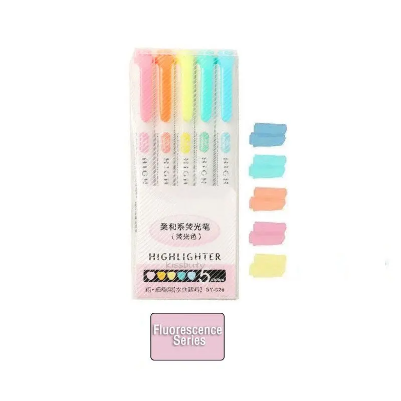 

Флуоресцентные маркеры Kissbuty, 5 шт.