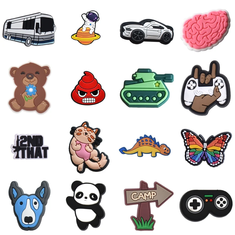 

Wholesale Bulk Packs Men Decorations for Croc Kids Girl Women Charm Shoe Charms Gifts Set Jeans Shoes Accessories Boy Para Pins