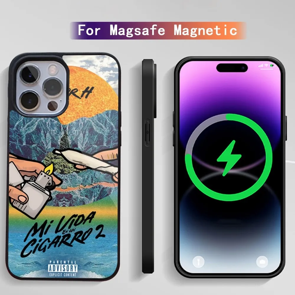 Чехол для телефона Junior H Singer $ad Boyz 4 Life II iPhone 15 14 13 12 11 Plus Pro Max Magsafe с магнитной