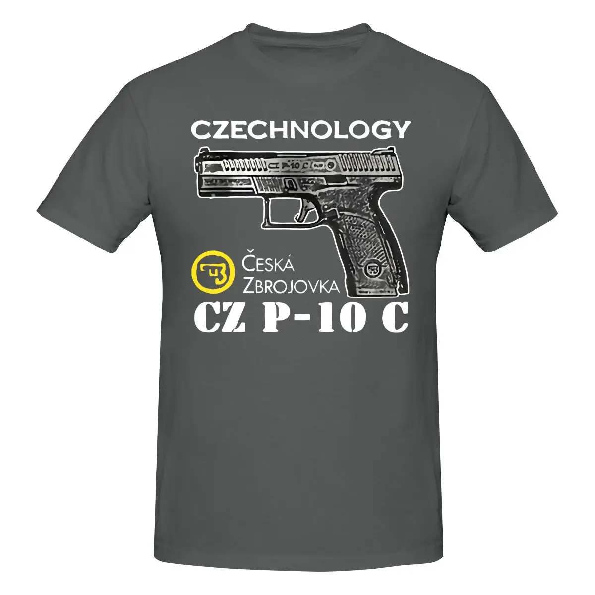 ładowała nowa zabawna rzadka cz Usa Czechology Ceska Zbrojovka Cz P10C Koszulka męska z nadrukiem to luźny i dopasowany krój Koszulki damskie