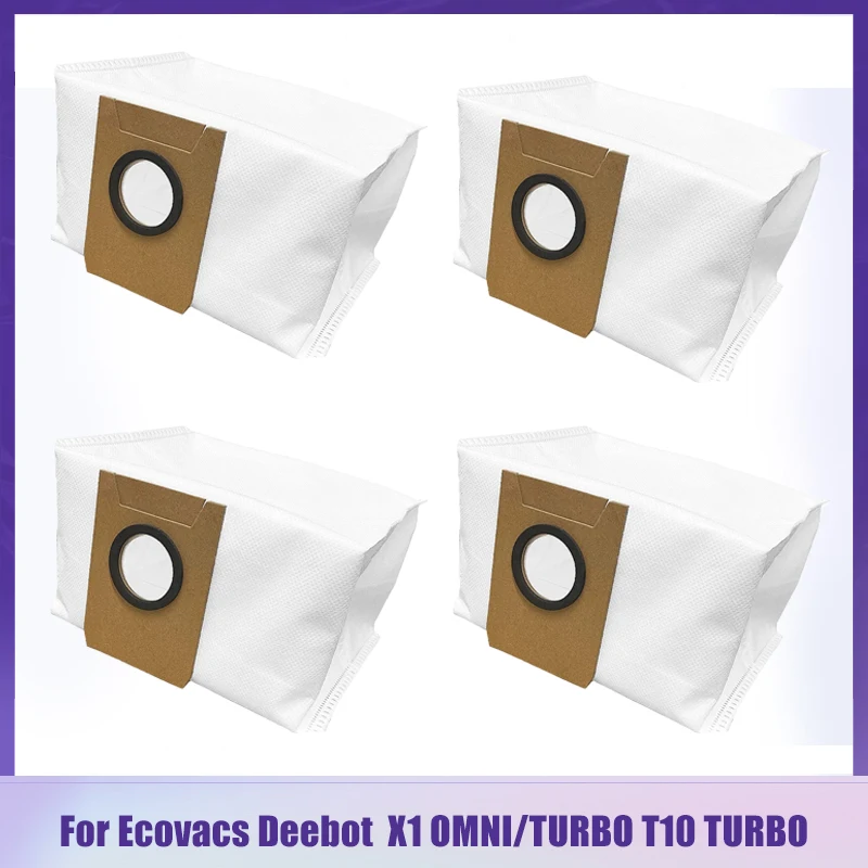 Dust Bags Parts Accessories For ECOVACS DEEBOT X1 OMNI/TURBO T10 TURBO Robotic Vacuum Cleaner High Quality Dust Bags Replacement