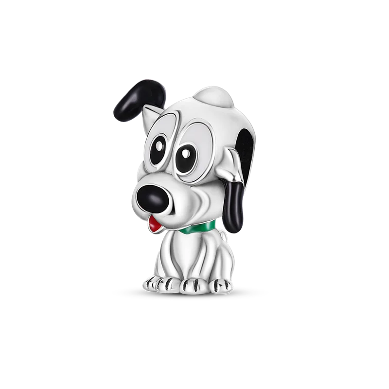 

Plata de ley 925 original funny dog charm Fit Original 925 Pandora Bracelet&Bangle Making Fashion DIY Jewelry For Women
