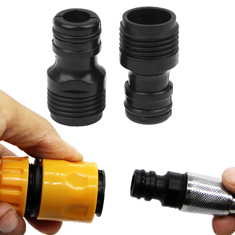 

2PC 1/2" BSP Threaded Tap Adaptor Garden Water Hose Quick Pipe Connector Fitting Garden Irrigation System Parts Nipple Connector