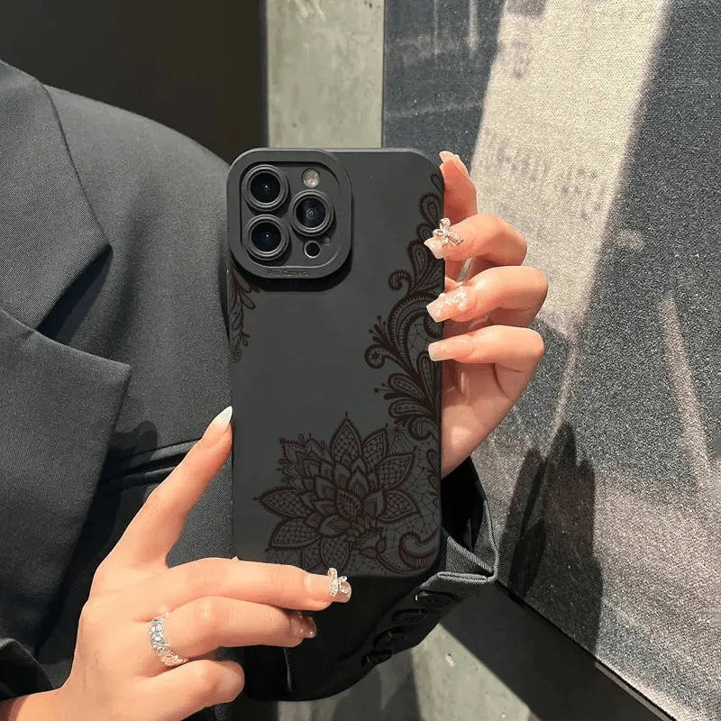 Роскошный мягкий чехол с цветком лотоса для Xiaomi Redmi Note 13 Pro 4G 12 11 Plus 5G11S 10S 12S 10 12C 13C