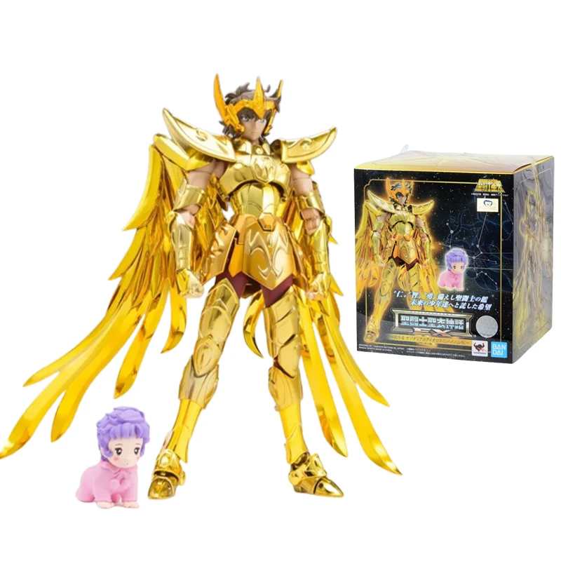 

Новые оригинальные модели игрушек Saint Seiya, тканевые мифы, Золотое возбуждение, Стрелец айолос, детская Афина, фигурка, игрушка, коллекция Bandai