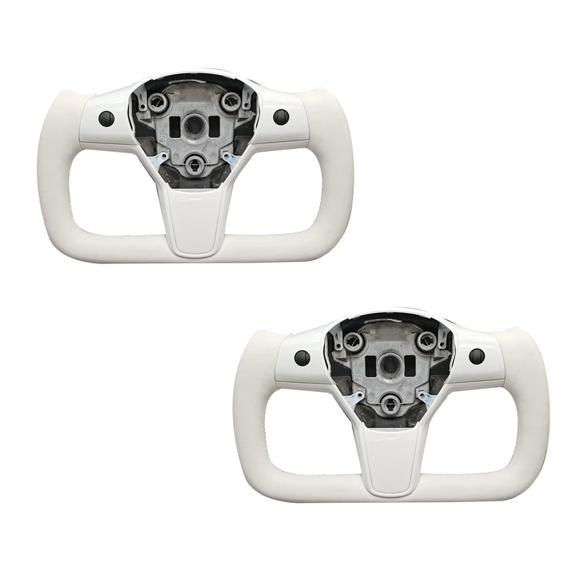 

Кокетка для руля Tesla Model 3, модель Y 2017, 18, 19, 20, 2021, 2022, белая