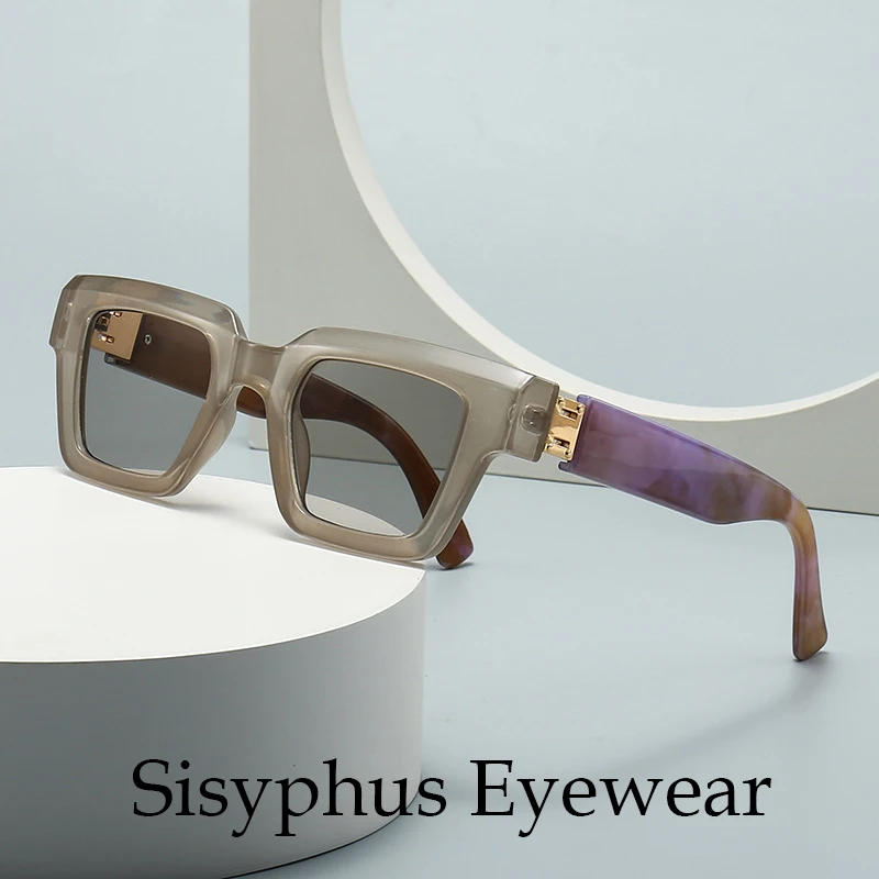 Большие брендовые современные солнцезащитные очки в стиле ретро