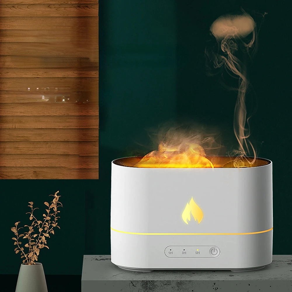 

Flame Air Humidifier Fragrance Diffusers Aroma Diffuser Led Essential Oil Flame Lamp Difusor Ultrasonic Humidifiers Diffusers