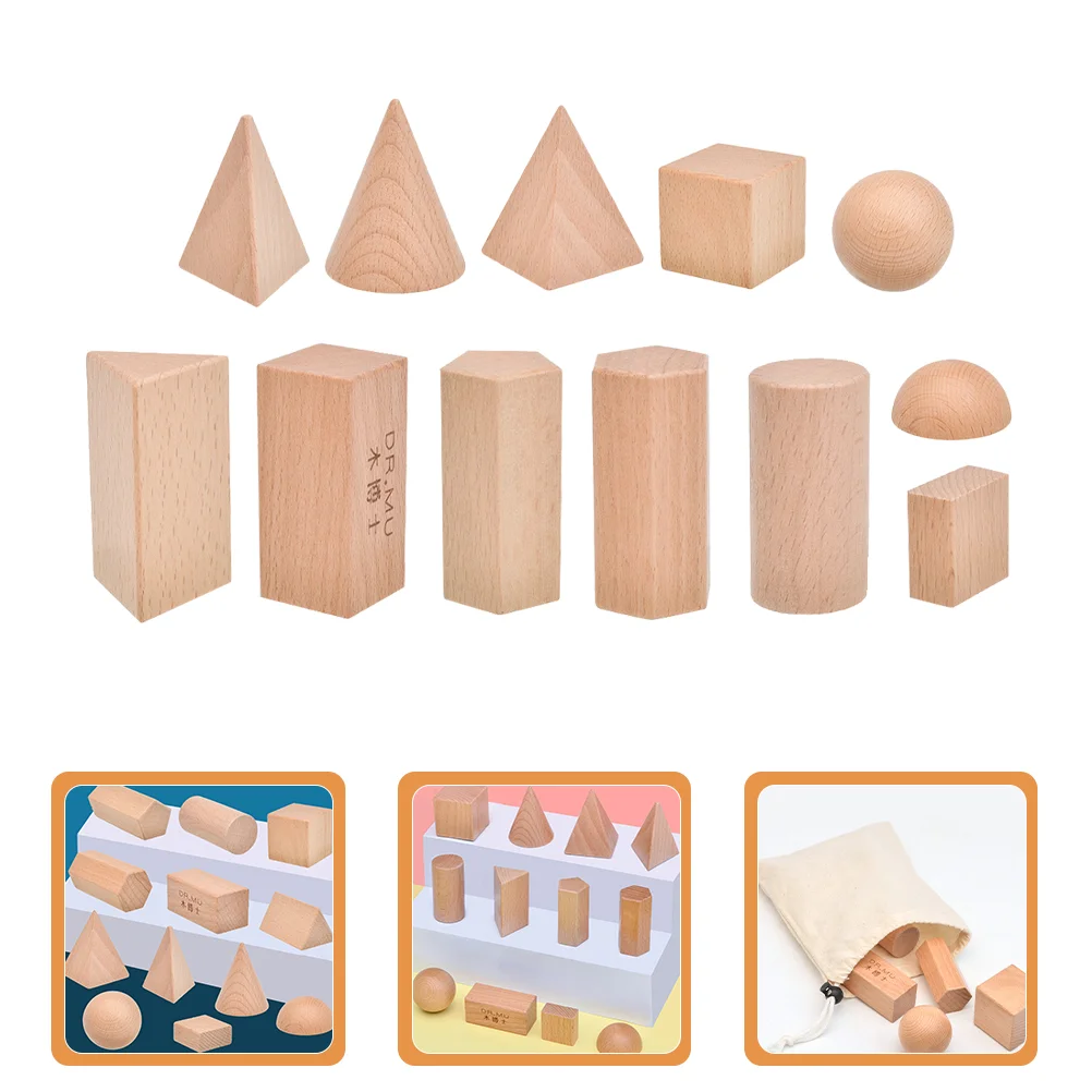 

Geometric Shapes Toy Wooden Photo 3D Cube Blocks Photography Matching Manipulatives Children Toys Set Shape Model Background