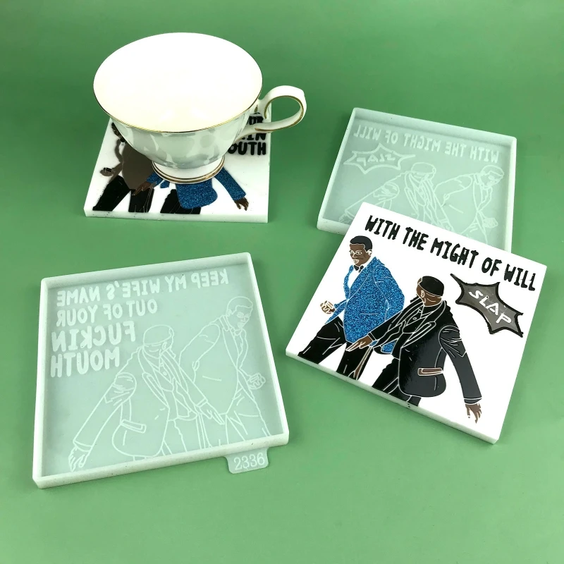 

Coaster Molds for Resin Casting Silicone Molds Making Cups Mat Home Decoration
