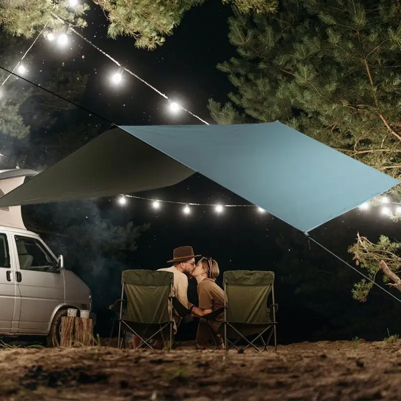 Awning Waterproof Tarp Tent Shade 5x3m 4x3m 3x3m Ultralight Garden Canopy Sunshade Outdoor Camping Tourist Beach Sun Shelter
