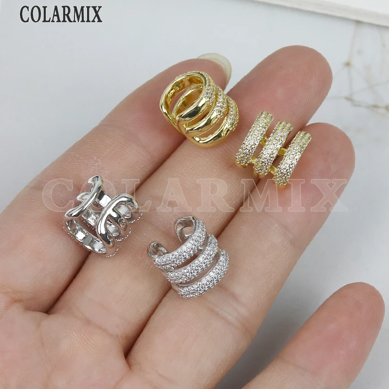 6 пар элегантных наушников с цирконием женские серьги-клипсы аксессуары простые