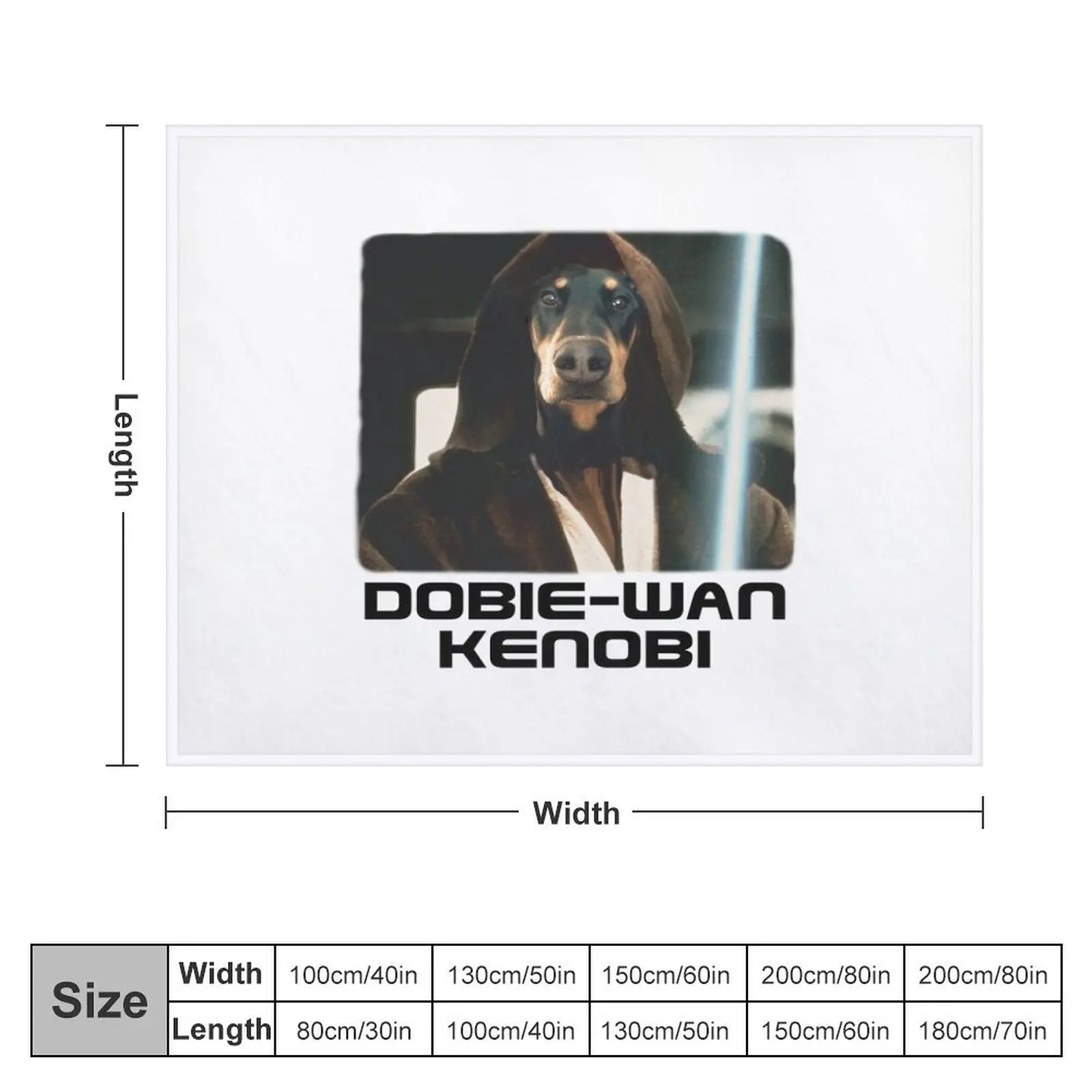 Одеяло Dobie Wan Kenobi-Doberman забавный подарок декоративное покрывало роскошное